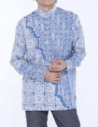 Batik cap bergaya etnik dengan desain asimetris 2. Men S Batik Men S Fashion Pasarayastore