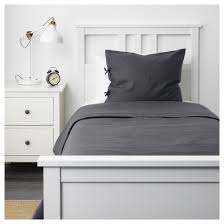 Puderviva Duvet Cover And Pillowcase S Dark Gray Twin Ikea In 2020 Duvet Covers Contemporary Bed Linen White Linen Bedding