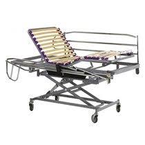 Lit Hospitalier Articule Avec Elevateur De 190 Cm De Long Lit Medicalise Latte Bois Lit Electrique