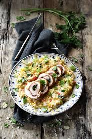 saltimbocca de poulet et risotto aux petits legumes risotto poulet plat