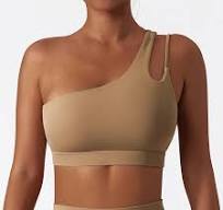 Wholesale Fitness Woman Sports Yoga Bra Custom Logo Gym Crop Top Plus Size  High Impact One Shoulder Sports Bra