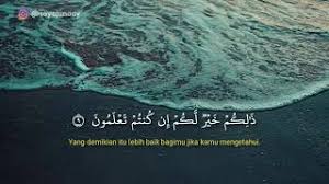 Bacaan surat al jumu`ah dilengkapi dengan tulisan arab, latin & terjemahan bahasa indonesia. Surah Al Jumu Ah Ayat 9 Qs 62 9 Tafsir Alquran Surah Nomor 62 Ayat 9
