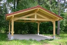 garages ouverts garage ouvert carport bois abri de jardin
