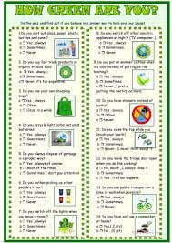 Have lost a lot of my hair./ i have been on ozempic for a year. How Green Are You Quiz English Esl Worksheets For Distance Learning And Physical Classrooms