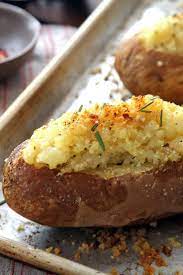 Crunchy Baked Potatoes With Anchovy Parmesan And Rosemary Recipe Recipe Baked Potato Anchovies Recipes
