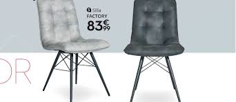 R$690,00 parcele em 3x sem juros ou em até 12x com juros de 2,89% ao mês. Oferta Silla Factory En Conforama