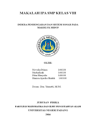 Check spelling or type a new query. Makalah Ipa Kelas 8 Semester 1 Contoh Makalah