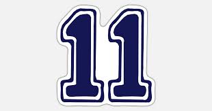 ❤️☆Number Eleven-11-Best Jersy Number & Best Age☆' Sticker | Spreadshirt