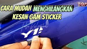 Sticker cermin kereta ni maksudnya sticker yang biasa orang tampal di cermin depan atau belakang kereta. How To Remove Sticker Gum Cara Menghilangkan Kesan Gam Sticker Youtube
