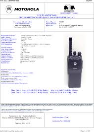 99ft4056 Cp150 Cp200 Uhf Portable Radio Rf Exposure Info Sar