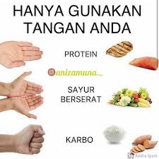 Protein bisa memperbaiki otot kamu yang lelah atau rusak karena olahraga. Portion Senang Sukat Untuk Memudahkan Pengambilan Makanan Ikut Saiz Tapak Tangan Je Segengam Untuk Karbodua Wholesome Food Carbs In Vegetables Keto Meal Plan