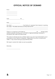 Letter format attn on envelope save letter format attention line. Free Demand Letter From Attorney Sample Pdf Word Eforms