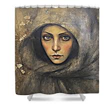 Emma Shower Curtain by Gayle Berry