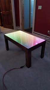As a result, the visibility of the strip disappears and enriches the infinity effect in the table. An Infinity Mirror Coffee Table I Built During Quarantine Interestingasfuck