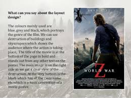 Will arrive in excellent condition. World War Z Poster Analysis