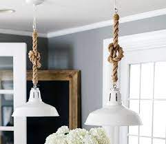 Rope Cord Pendelleuchten Nautical Pendant Lighting Geometric Pendant Light Bulb Pendant Light