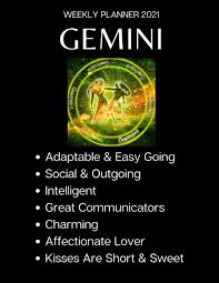 According to love horoscope 2021 for gemini, the months of january, march, april, may, june, july and september will prove to be the best months for you. Gemini Weekly Planner 2021 Gemini Gift Idea For Men Women Cool Zodiac Star Sign Horoscope Astrology Present For Him Her Large Diary Agenda Book With To Do