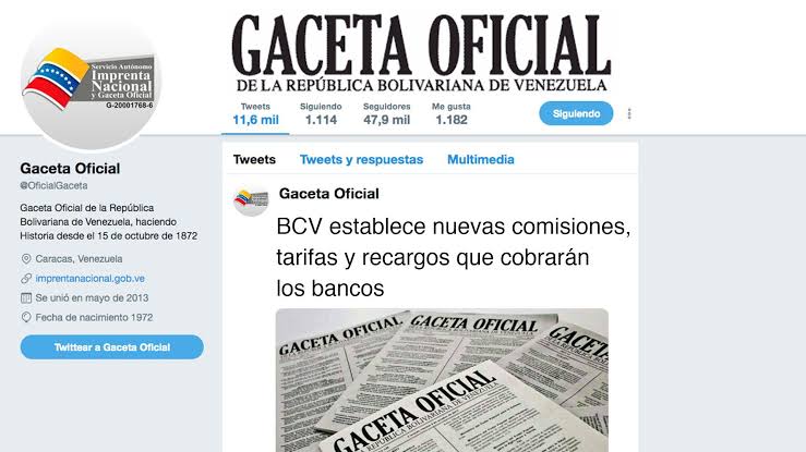 BCV establece nuevas comisiones, tarifas y recargos que cobrarán los bancos  │ Acceso a la Justicia