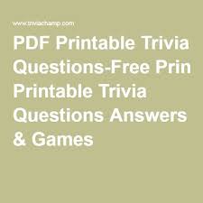 Ask questions and get answers from people sharing their experience with treatment. 80s Trivia Questions And Answers Printable