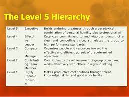 Finally, we reach level 5 leadership. Level 5 Leadership Slides Pdf