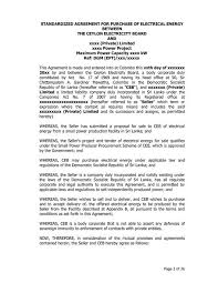 The agreement creates a legally binding contract between the buyer and seller. File Sri Lanka Draft Power Purchase Agreement Ppa For Wind Power Pdf Energypedia Info
