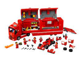 A driver, team truck driver and 4 team crew members. F14 T Scuderia Ferrari Truck 75913 Speed Champions Buy Online At The Official Lego Shop Us