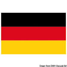 I colori sono, partendo dall'alto: Bandiera Germania 40 X 60 Cm
