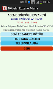 Bugün açık olan nöbetçi eczane telefon numarası ve adres bilgilerine bu sayfadan. Download Nobetci Eczane Adana Free For Android Nobetci Eczane Adana Apk Download Steprimo Com