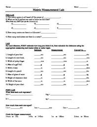 Metric Measurement Lab Metric Measurements Metric Measurements