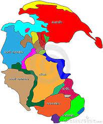 Pangea Map With Countries World Map Of Pangaea | Pangaea, Map, World Map