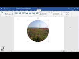 How To Create Circle Picture In Word Youtube