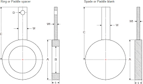Dimensions Of Spades Paddle Blank And Ring Spacers Paddle