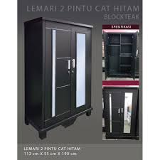 Lemari pakaian menjadi furniture kedua yang memiliki fungsi sangat penting di dalam kamar yang berfungsi untuk menyimpan dan merapikan pakaian. Jual Lemari Pakaian 2 Pintu Kayu Blockteak Murah Shopee Indonesia