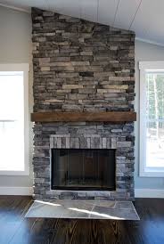Colours have a pivotal role in our life. Farmhouse 45 Fireplace Has Kingsford Gray Ledgestone With Salvaged Mantel Stacked Stone Fireplaces Grey Stone Fireplace Stone Fireplace Makeover