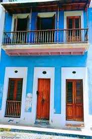 Blue Walls Red Doors Historic House In Old San Juan Puerto Rico Traditional House Cuban Architecture San Juan
