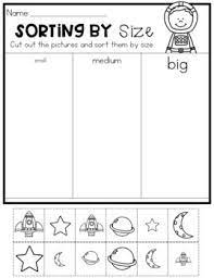 Sorting And Patterns Worksheets Kindergarten Sorting Activities Math Centers Kindergarten Space Preschool