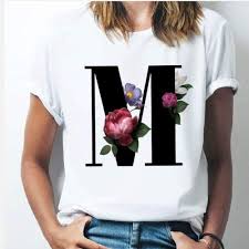 A, b, c, d, e, f, g, h, i, j, k, l, m, n, o, p, q, r, s, t, u, v, w, x, y, z. 1 26 Alphabet Letter Women T Shirt Girl A To Z Alphabet Combination Flow Jewelry Celebrity