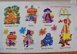 1972 Mcdonaldland Book Cover With The Original Characters Ronald Mcdonald Apple Pie Tree Offi Retro Pictures Childhood Memories 70s The Originals Characters