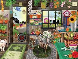 Maybe you would like to learn more about one of these? Tracy Flickinger Garden Shed Puzzle 300 Pieces Tracy Https Www Amazon Com Dp B07g4zjknk Ref Cm Larger Piece Jigsaw Puzzles Jigsaw Puzzles Cottage Art