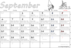 Bring your manners to work day. Monatskalender September 2021 Pdf Drucken Kostenlos
