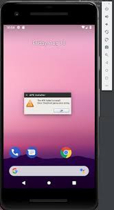 Once you have an avd, start the android emulator and install your app . The Apk Failed To Install Error Could Not Parse Error String Stack Overflow