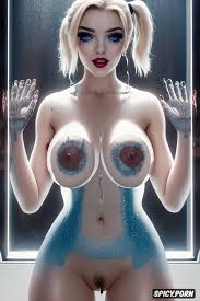 Image of hyper realistic, realistic, harley quinn, large perky boobs -  spicy.porn