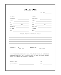 free 9 sample general bill of sale forms in pdf word excel