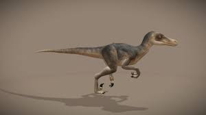 Velociraptor Featherless Walk Cycle By Kyan0s 3d Model Velociraptor Animals Dinosaur Stuffed Animal