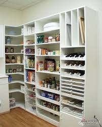 L Shaped Pantry One Wall Shelves Corner Shelf Other Wall Bench Cupboard With Overhead Shelv Kitchen Pantry Design Kitchen Organization Pantry Pantry Design