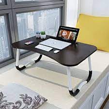 Wooden laptop tables are classy and can go a long way. Amazon Com Adjustable Laptop Bed Table Lap Desk Portable Bed Tray Table For Couch And Sofa Breakfast Tray Dining Table Folding Dormitory Table Notebook Stand Reading Holder For Couch Floor Kid 23 6