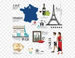 The tower itself is 300 meters (984 feet) high. France Map Wine Eiffel Tower Triumphal Arch Chef Mona France Flat Design Clipart 5611341 Pikpng
