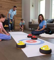 Curling Zone Indoor Game With Hovering Stones Hearthsong In 2020 Indoor Games For Kids Indoor Games Family Games Indoor