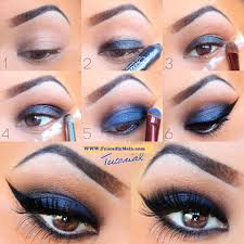Black And Blue Eyeshadow Pin On Eye Makeup
