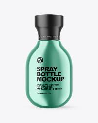 Metallic Spray Bottle Mockup In Bottle Mockups On Yellow Images Object Mockups